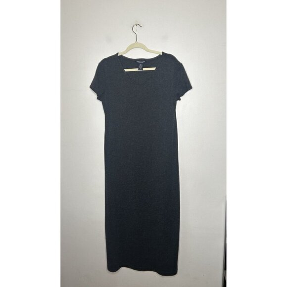 American Eagle Outfitters Long Maxi Wool Blend Short Sleeve Gray Size Medium - Picture 2 of 6